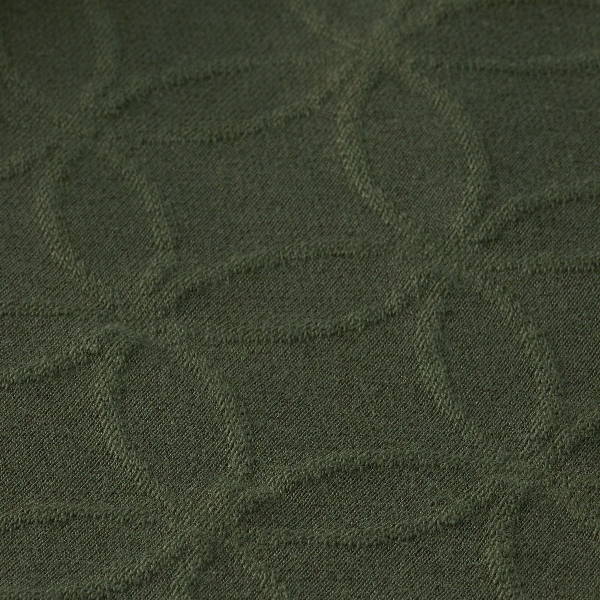 Heritage Green Jacquard Terry Sweatshorts