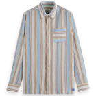 Multi Stripe Regular Fit Crinkle Stripe Shirt