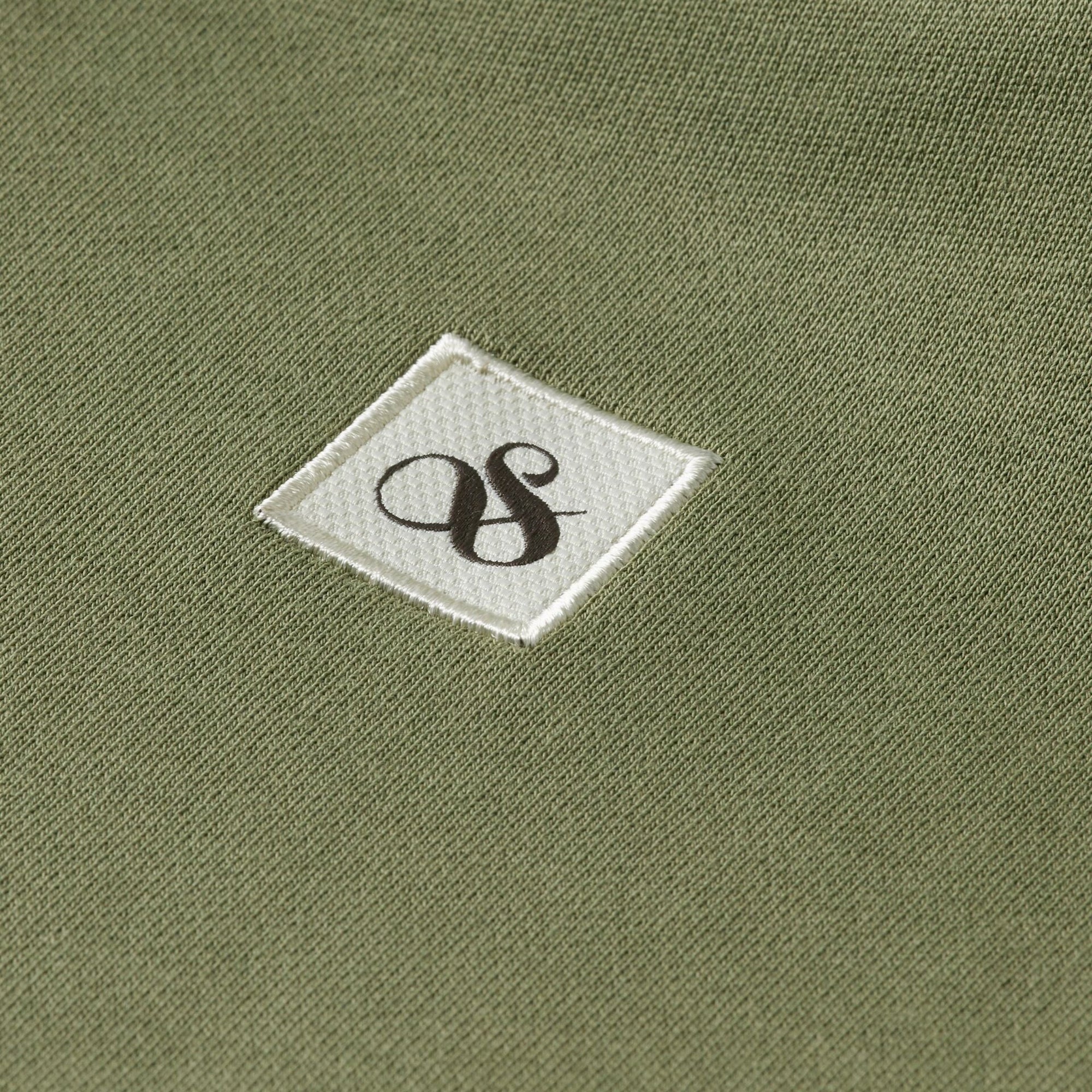 Green Ivy Essential Logo Badge Zip-Through Hoodie