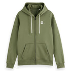 Green Ivy Essential Logo Badge Zip-Through Hoodie
