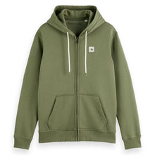 Green Ivy Essential Logo Badge Zip-Through Hoodie