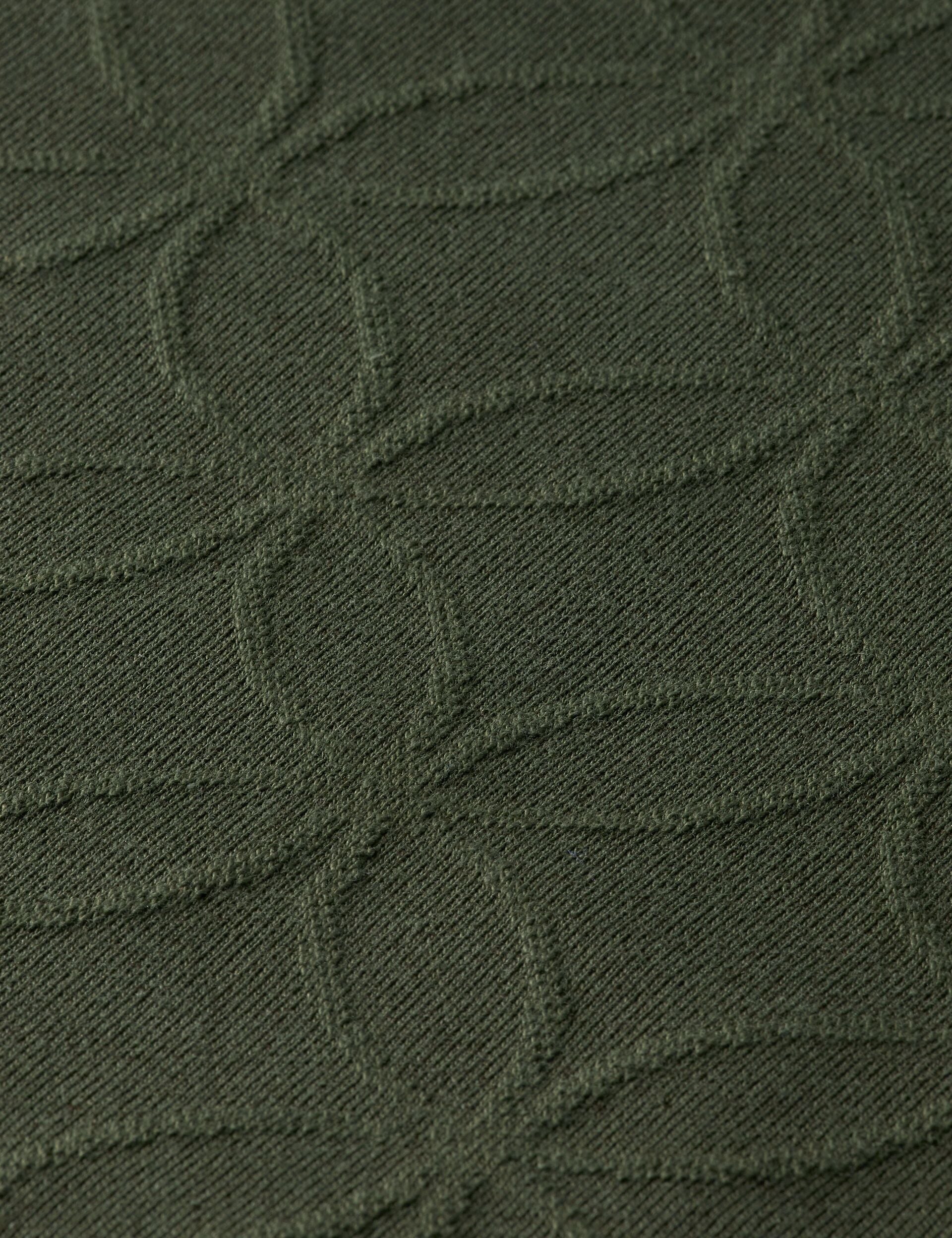 Heritage Green Jacquard Terry Hoodie