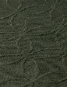 Heritage Green Jacquard Terry Hoodie