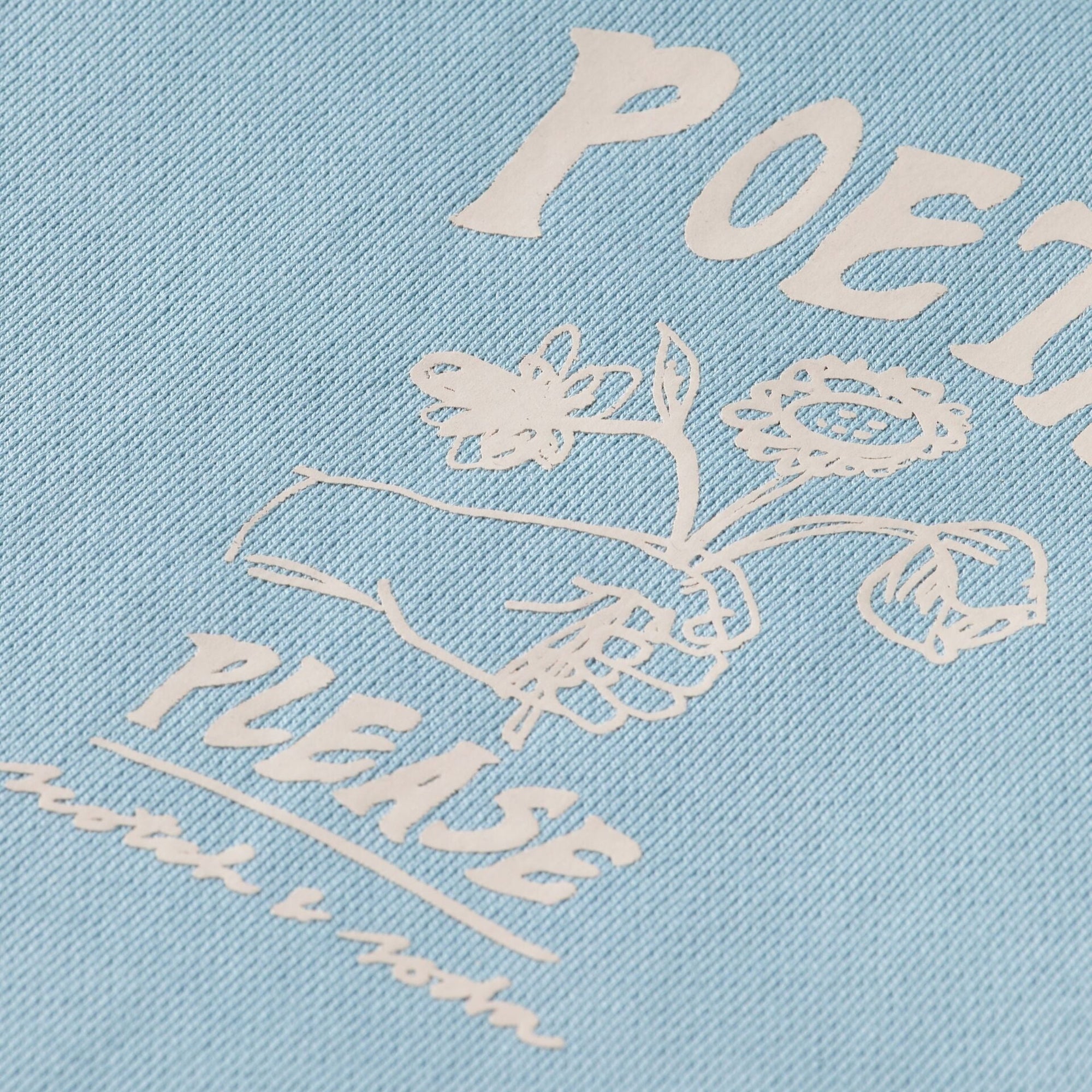 Bay Blue Front Chest Artwork Sweatshirt