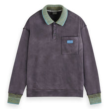 Antracite Knitted Collar Sweatshirt