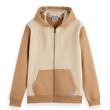 Desert Sand Reverse Terry Zip Through Hoodie