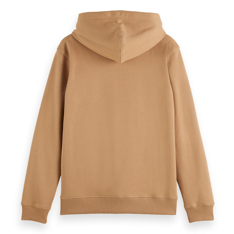Desert Sand Reverse Terry Zip Through Hoodie