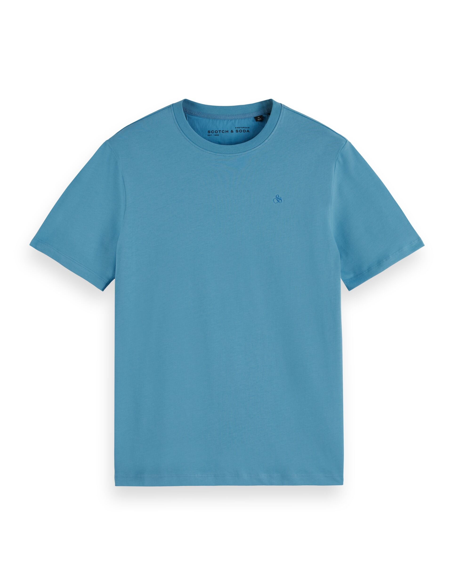 Novel Blue Regular Fit Essential Logo T-Shirt