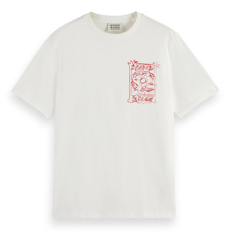 Swan Regular Fit Front Chest Artwork T-Shirt