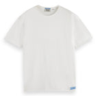 White Relaxed Fit Raw Edge T-Shirt