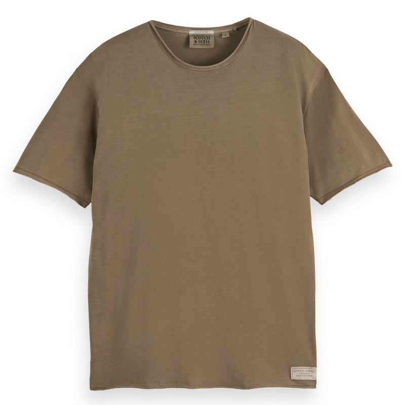 Cappuchino Relaxed Fit Raw Edge T-Shirt