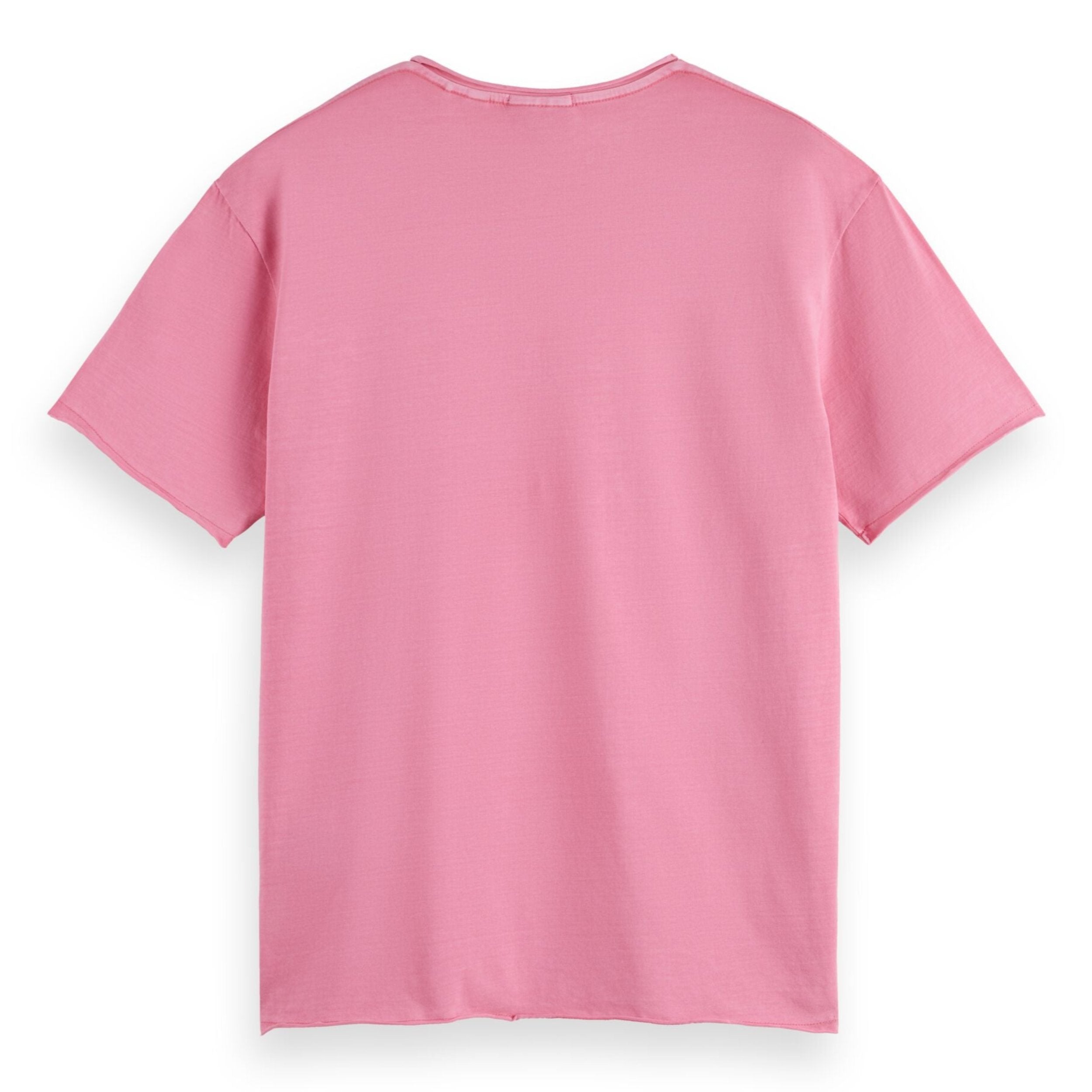 Poetry Pink Relaxed Fit Raw Edge T-Shirt