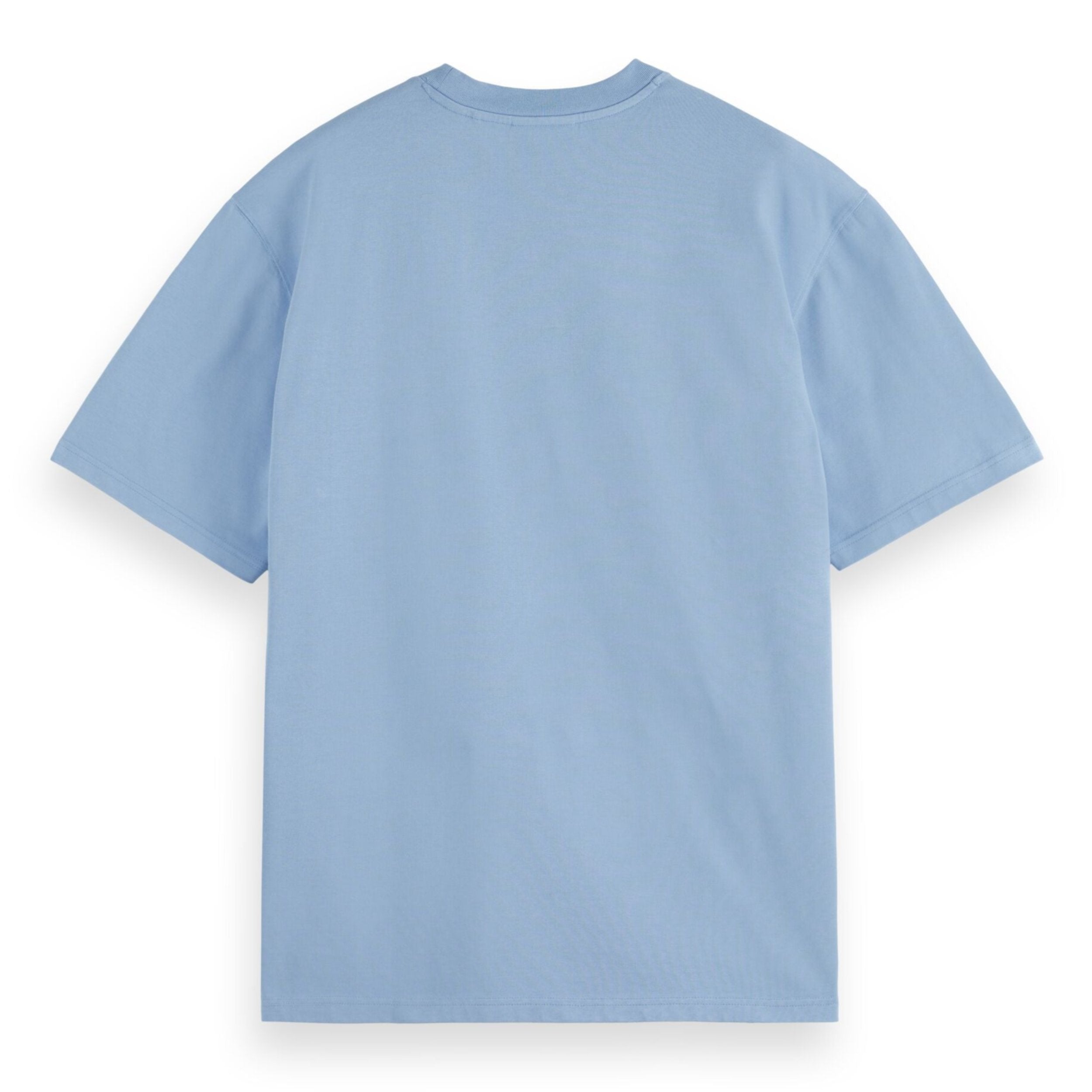 Mystic Blue Loose Fit Chest Pocket T-Shirt