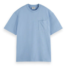 Mystic Blue Loose Fit Chest Pocket T-Shirt
