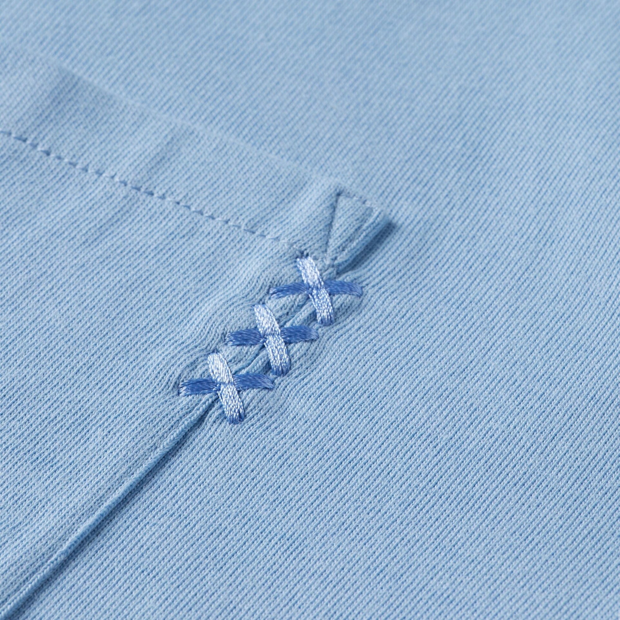 Mystic Blue Loose Fit Chest Pocket T-Shirt