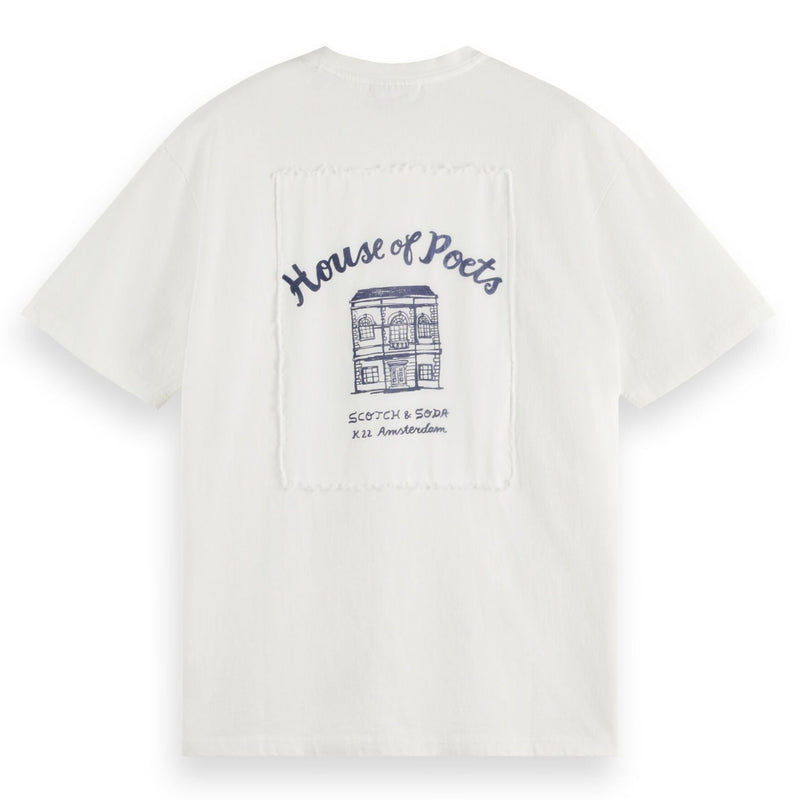 Swan Relaxed Fit Applique Artwork T-Shirt