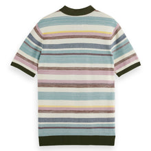 Multi Stripe Structure Knitted Polo
