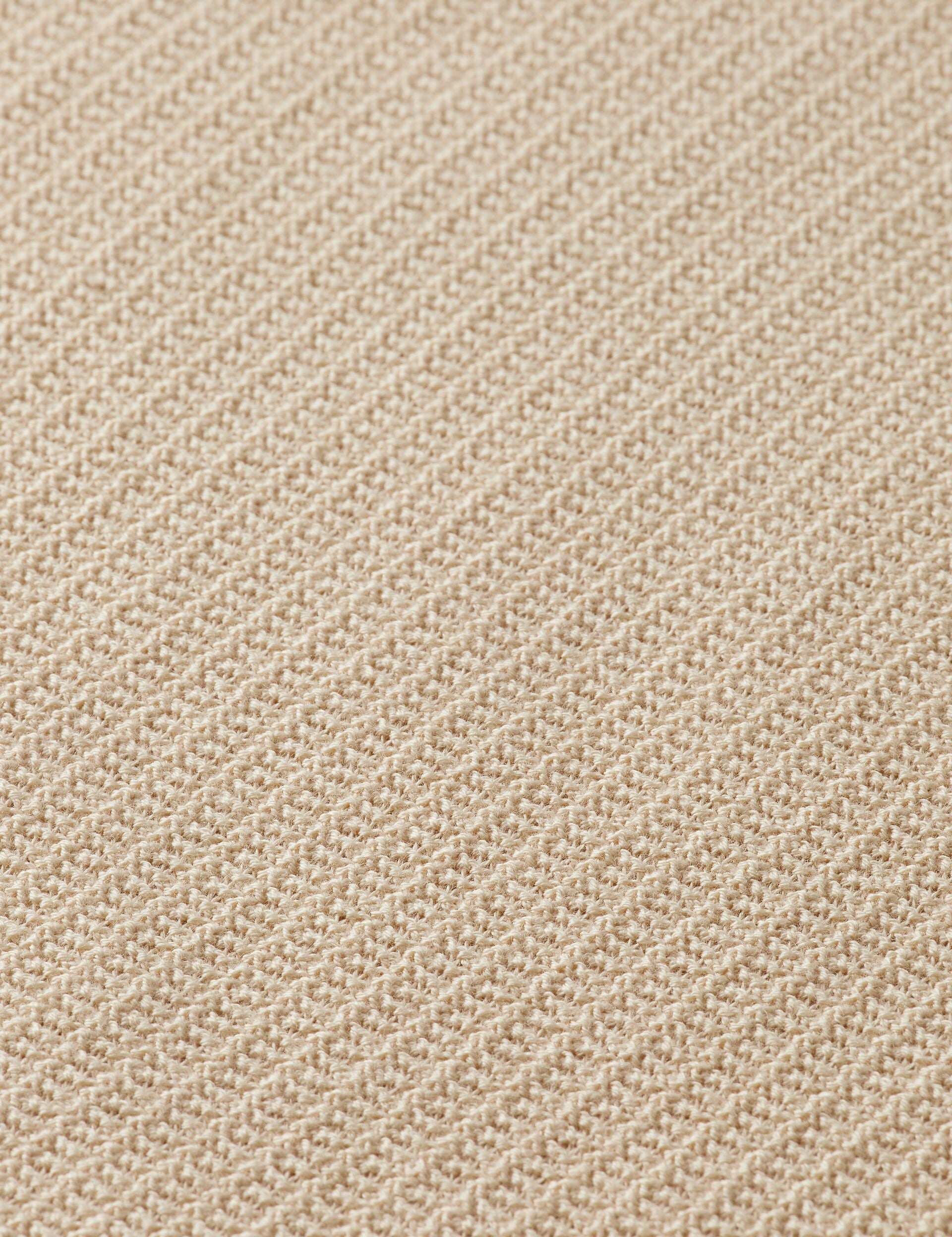 Parchment Structure Knitted Polo