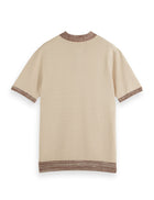 Parchment Structure Knitted Polo