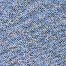 Blue Melange Regular Crew Neck Cotton Blend