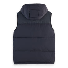 Black Quilted Hooded Vest
