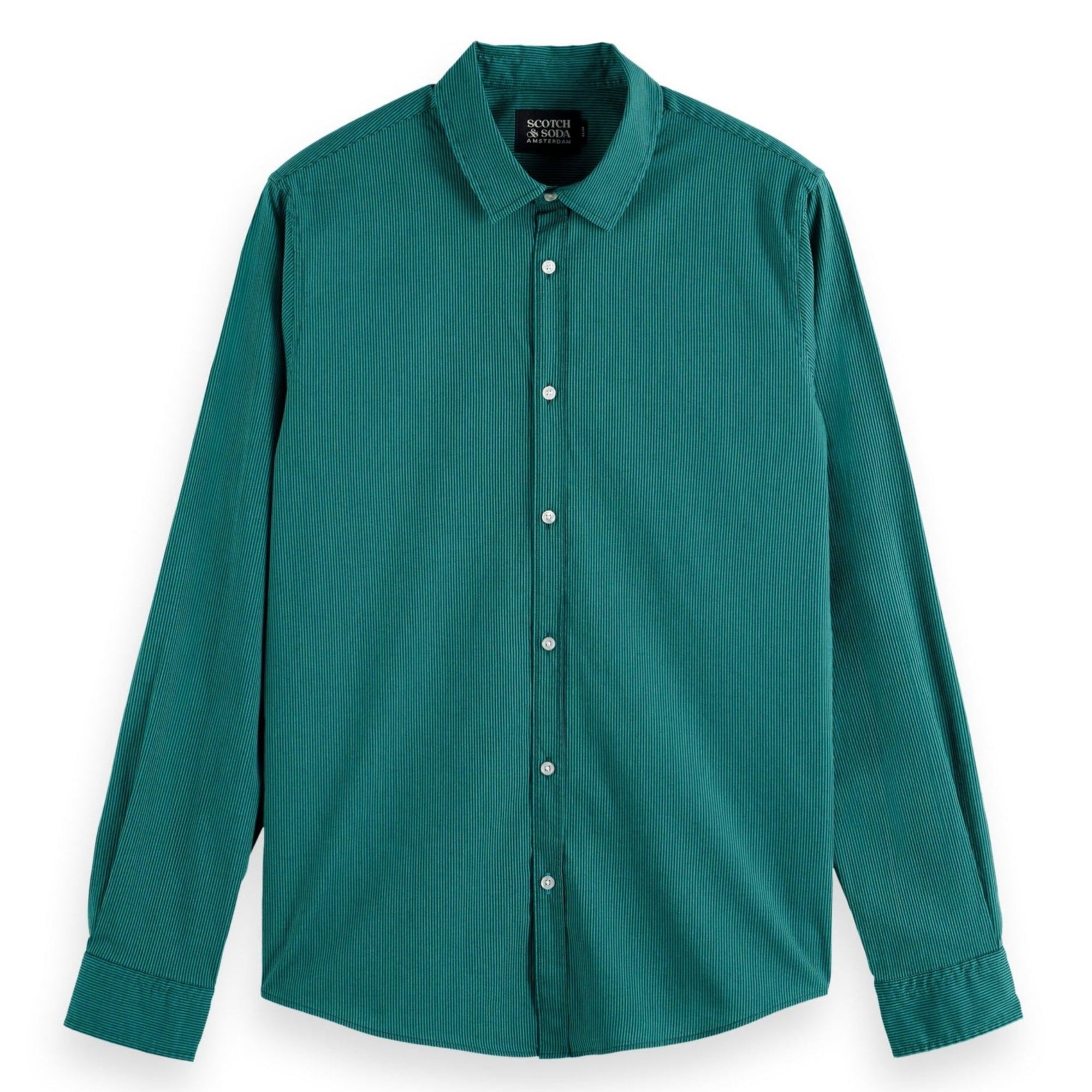 Green Stripe Essential Poplin Stripe