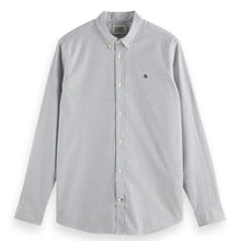 Purple Sky White Stripe Essential Oxford Stripe