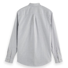 Purple Sky White Stripe Essential Oxford Stripe