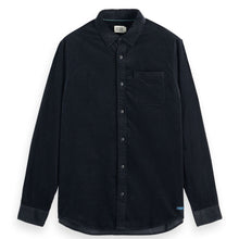 Black Solid Corduroy Shirt