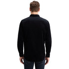 Black Solid Corduroy Shirt
