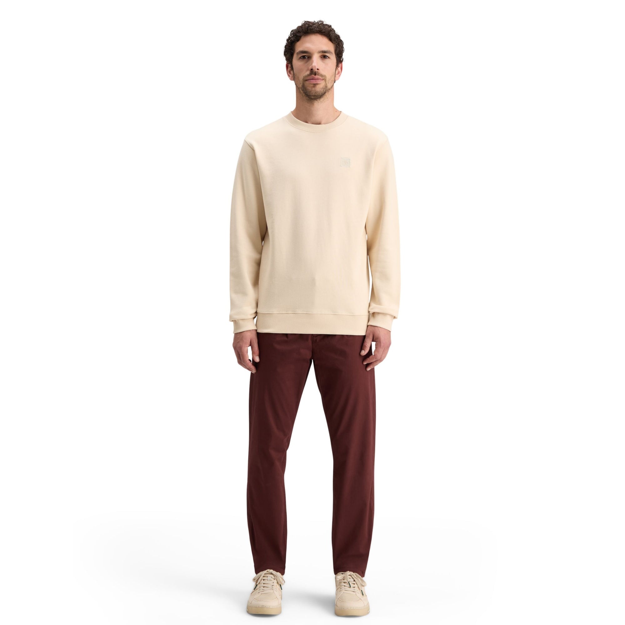 Parchment Essential Logo Badge Crew