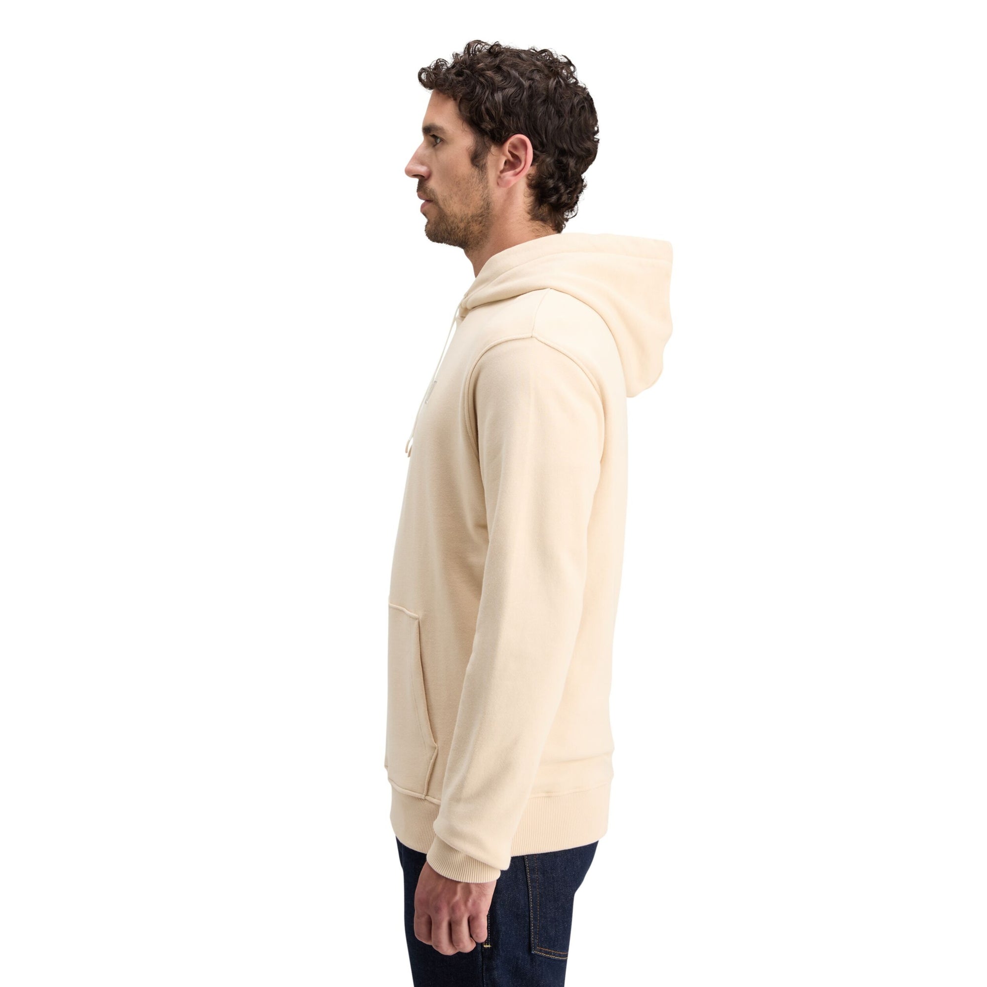 Parchment Essential Logo Badge Hoodie