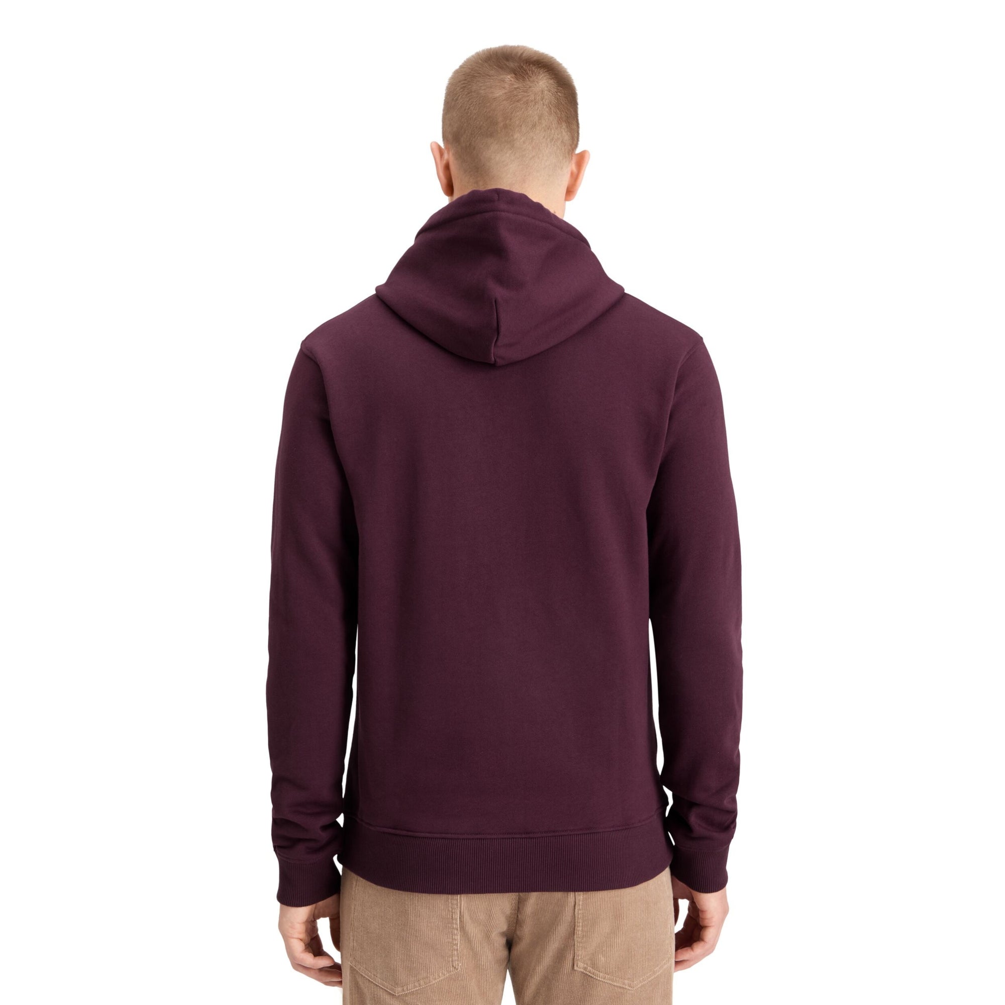Dark Grape Essential Logo Badge Hoodie