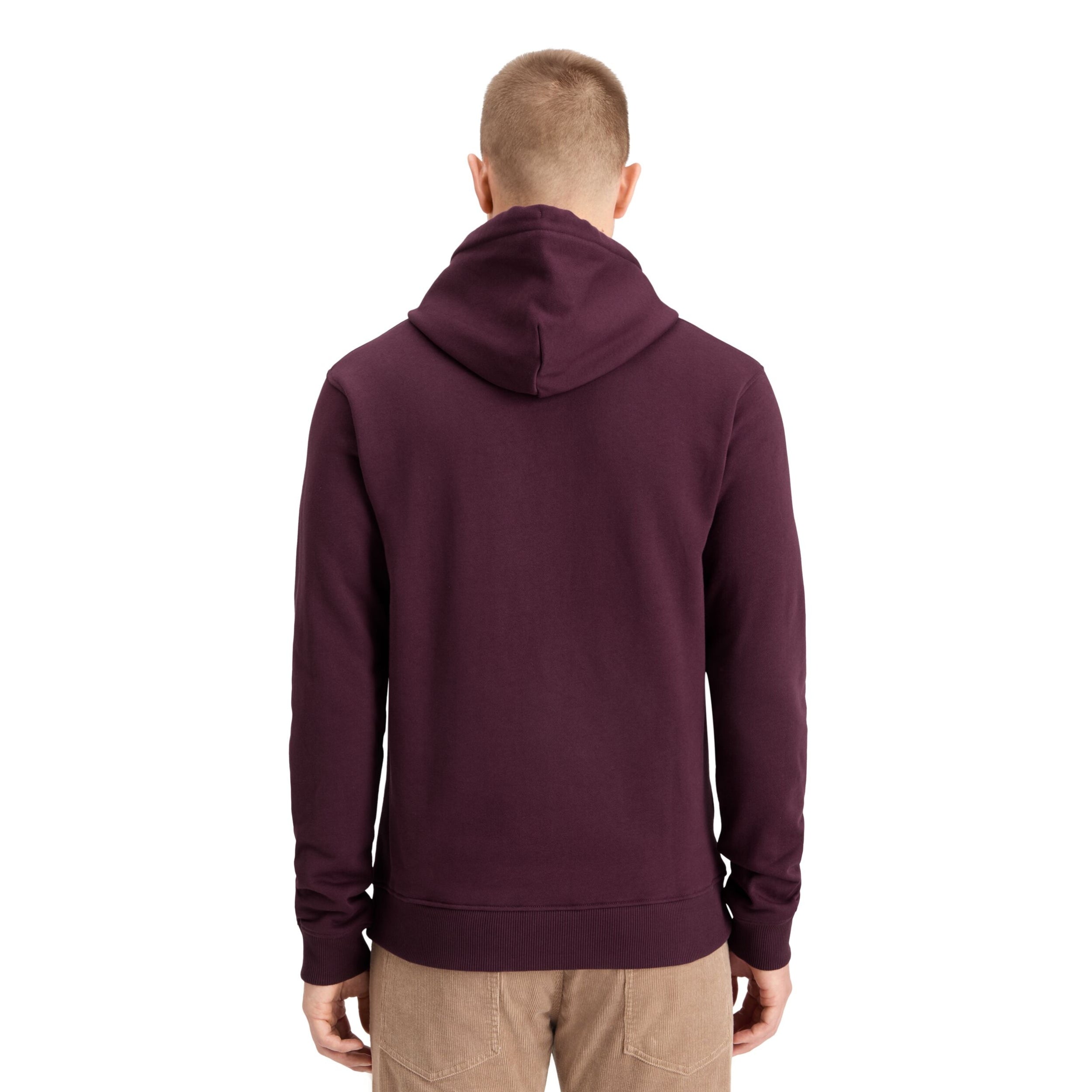 Dark Grape Essential Logo Badge Hoodie