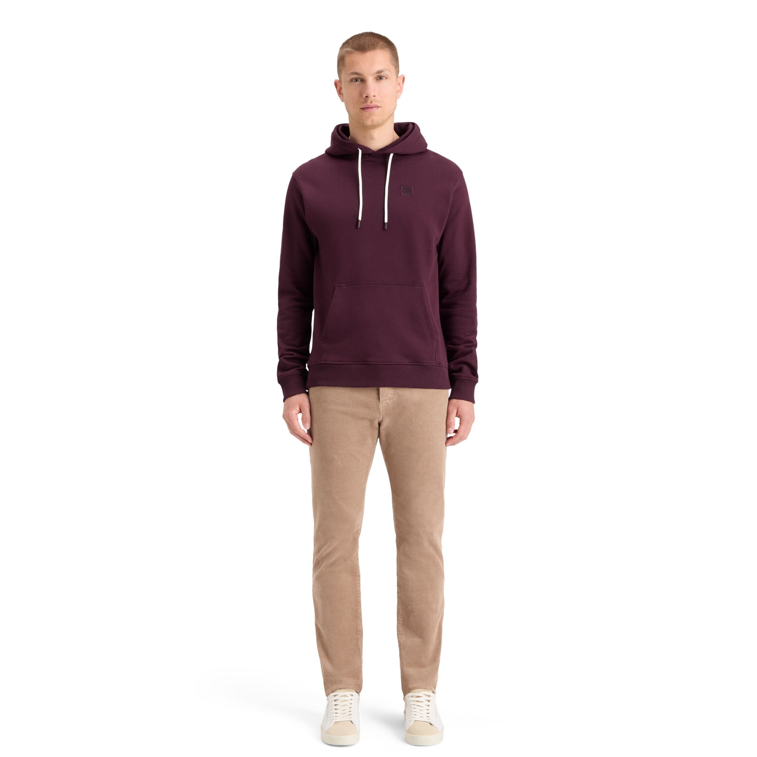 Dark Grape Essential Logo Badge Hoodie