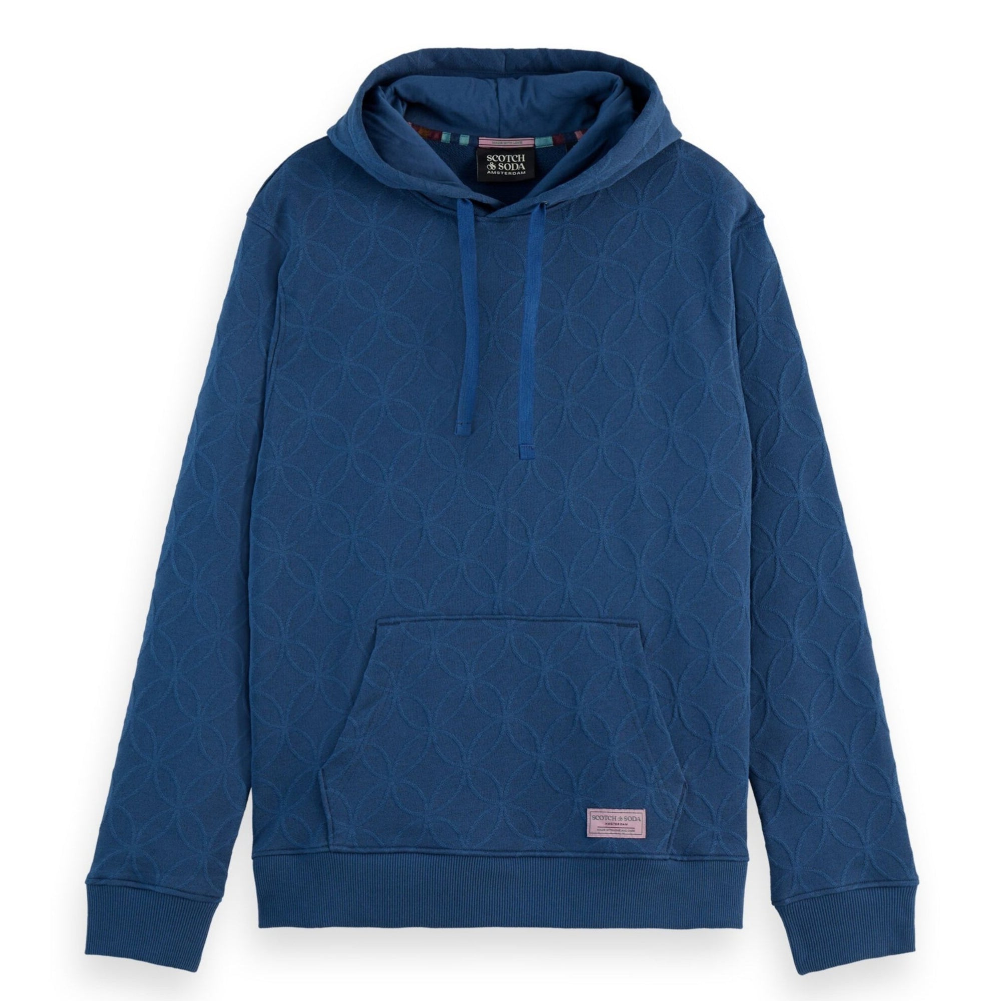 Heritage Blue Jacquard Terry Hoodie