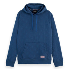 Heritage Blue Jacquard Terry Hoodie