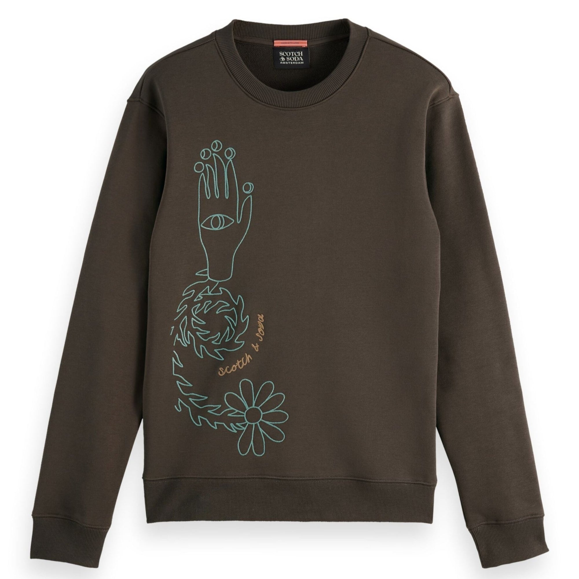 Coffee Embroidery Sweatshirt