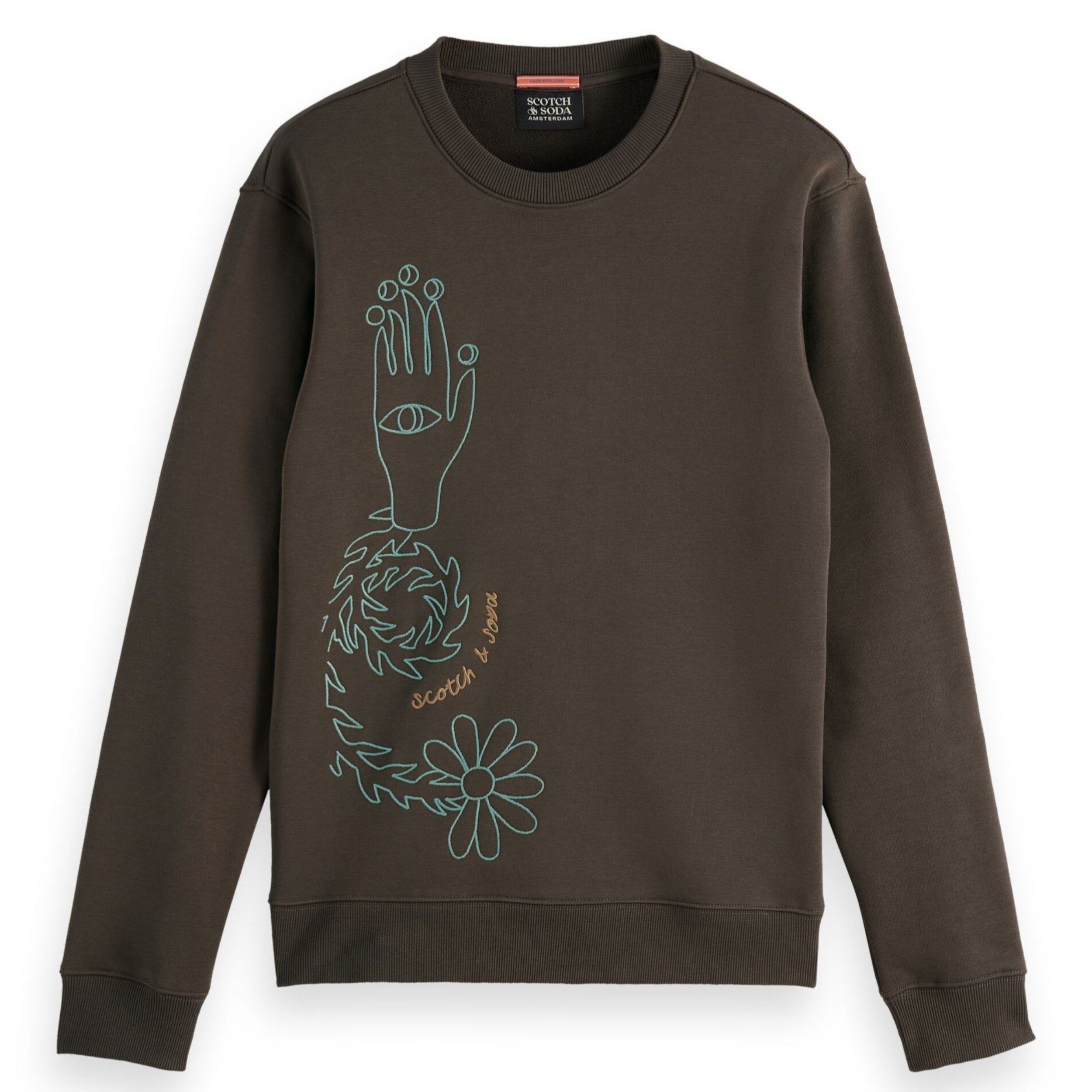 Coffee Embroidery Sweatshirt
