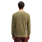 Moss Green Garment Dyed Structured Sweatshirt