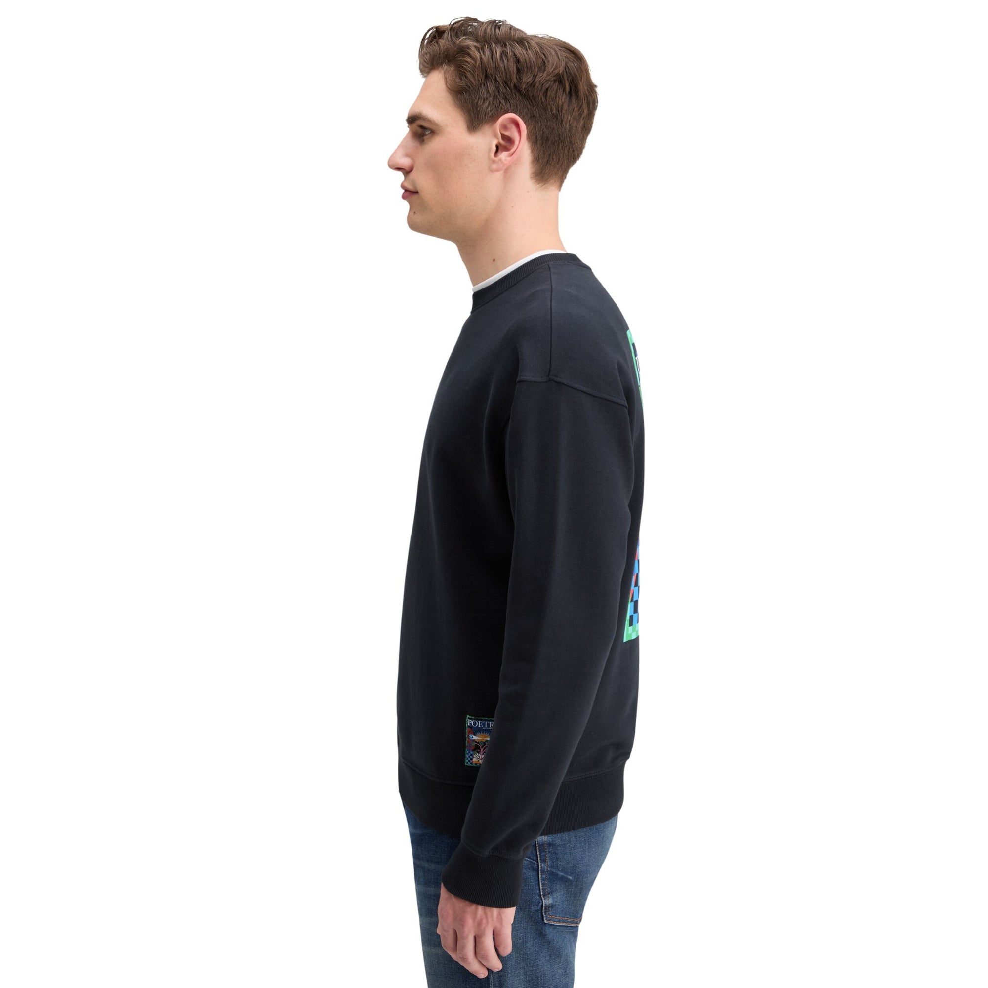 Black Front Back Artwork Sweatshirt