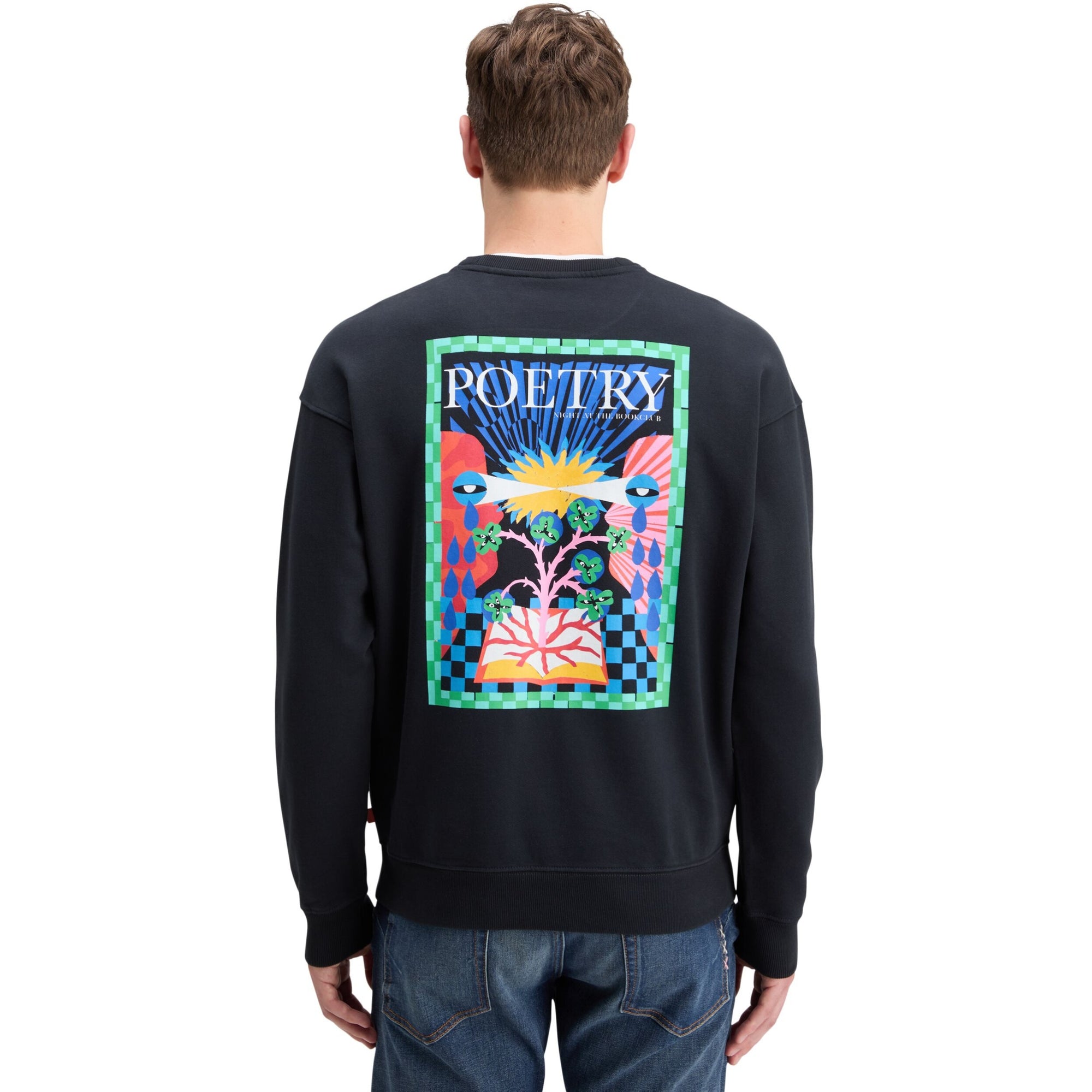 Black Front Back Artwork Sweatshirt