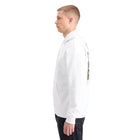 White Relaxed Fit Artwork Hoodie