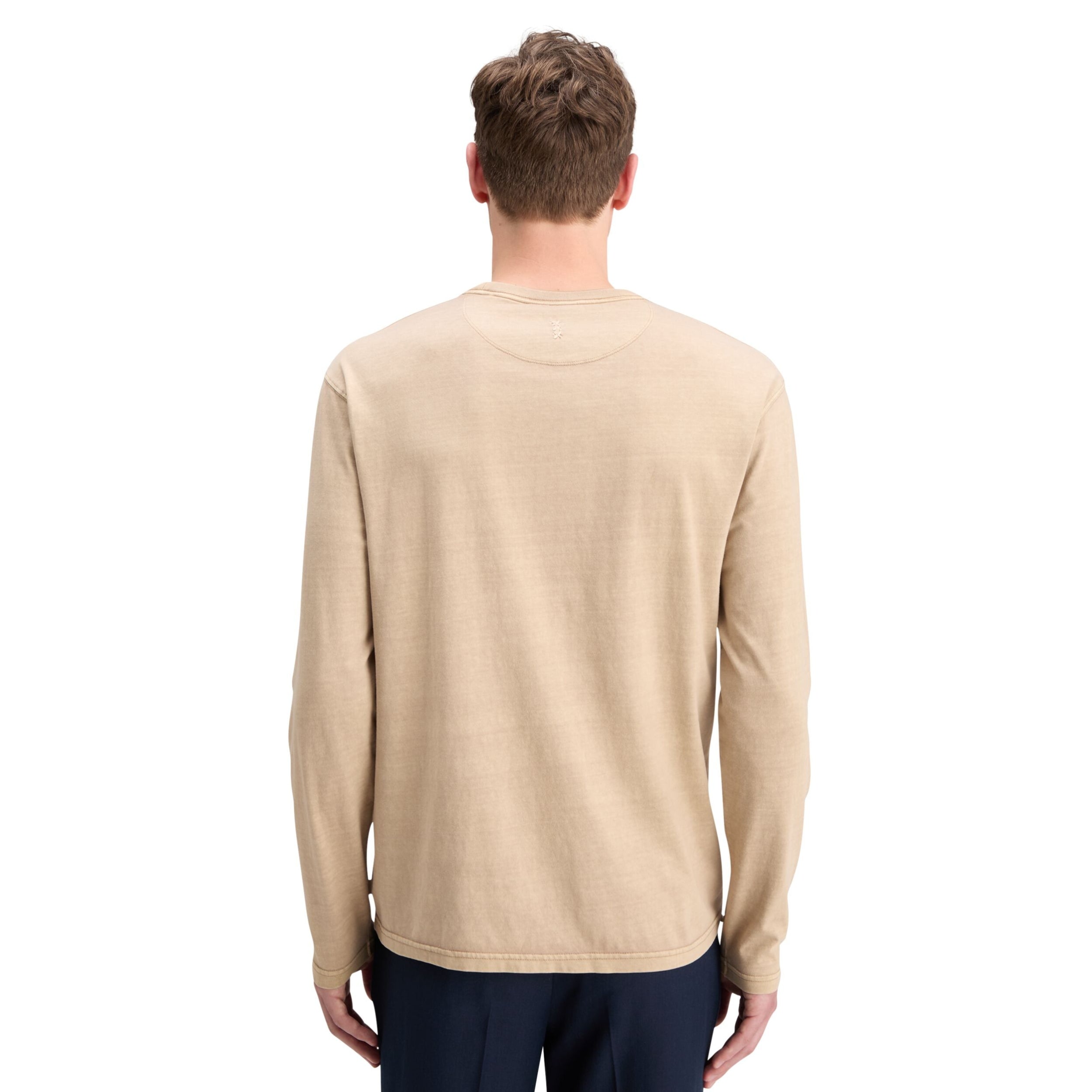 Mocha 3 Crosses Program Relaxed Long Sleeve T-Shirt