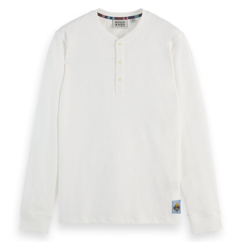Swan Regular Fit Slub Henley T-Shirt