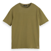 Moss Green Raw Edge Garment Dye T-Shirt