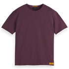 Berry Raw Edge Garment Dye T-Shirt