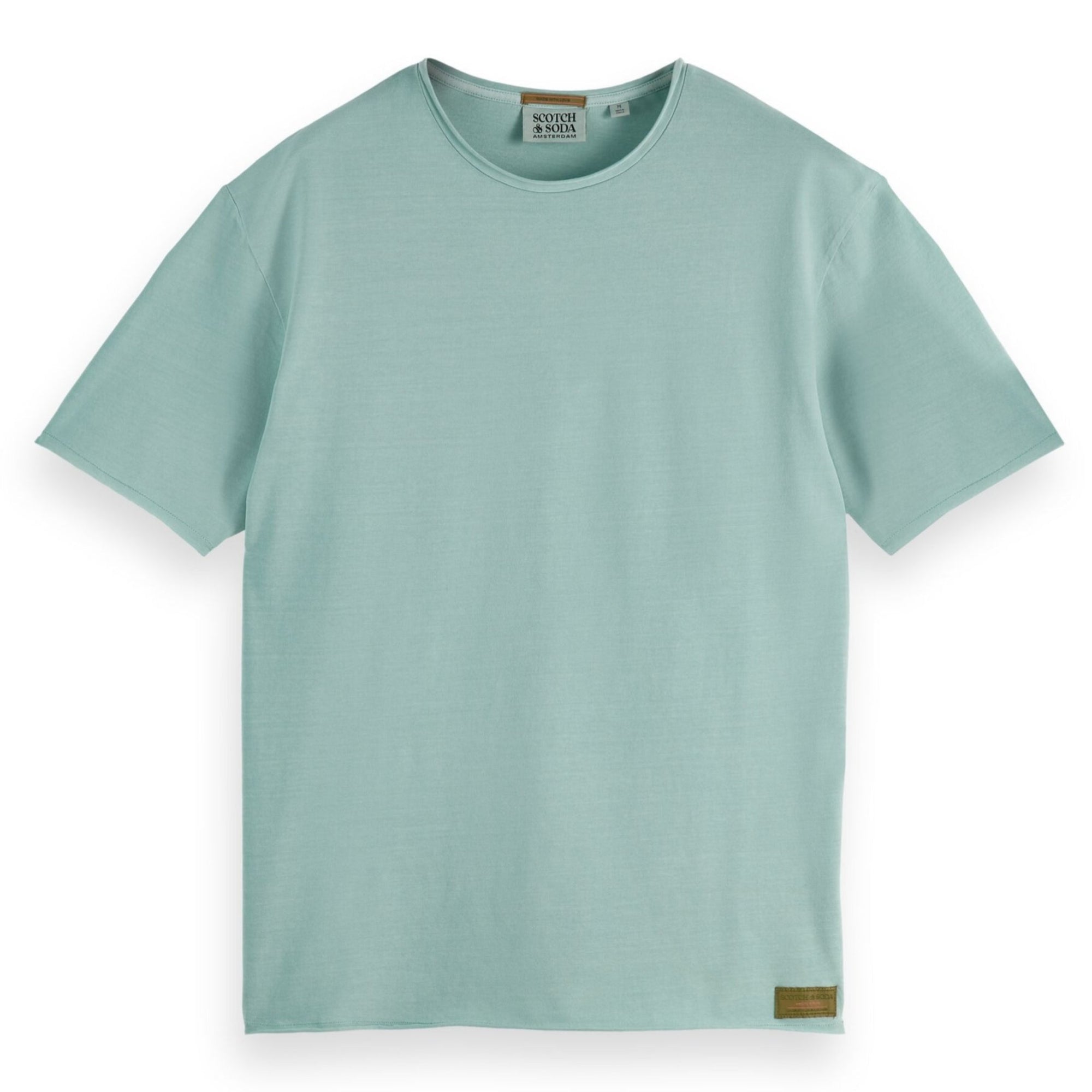 Pacific Blue Raw Edge Garment Dye T-Shirt