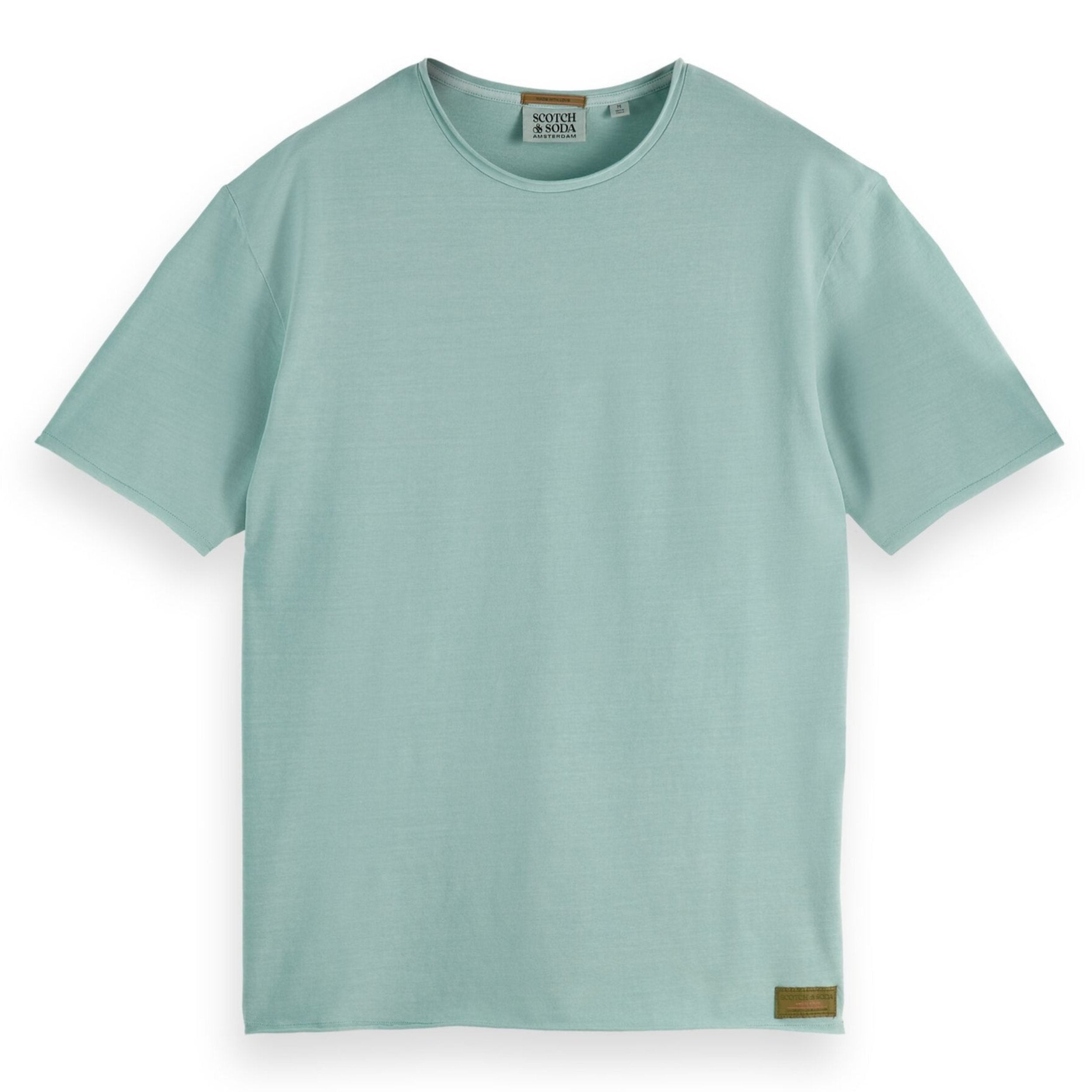Pacific Blue Raw Edge Garment Dye T-Shirt