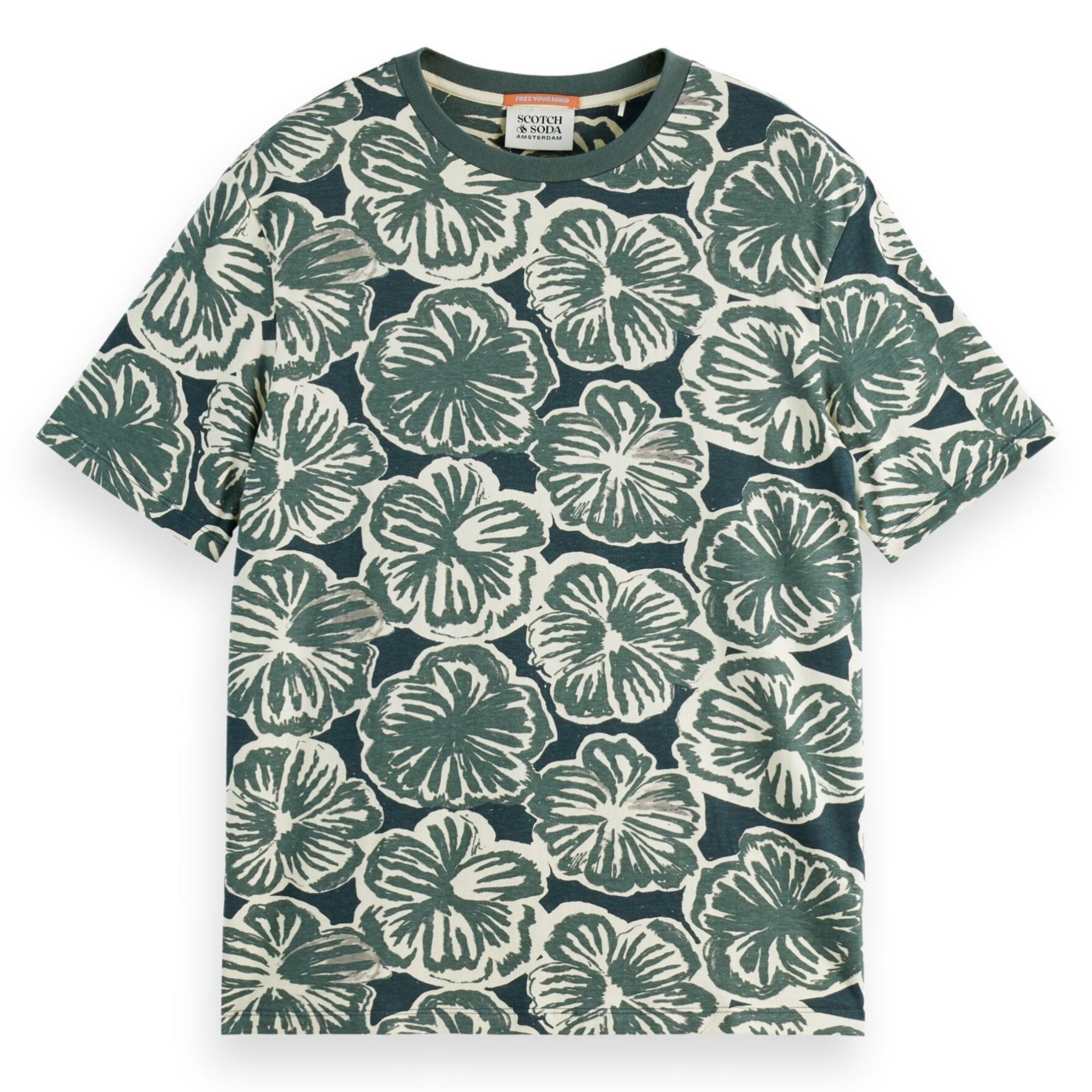 San Fran Flower Big All Over Print T-Shirt